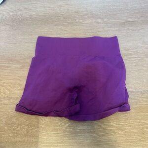 5 for $25 SHEIN purple compression workout shorts